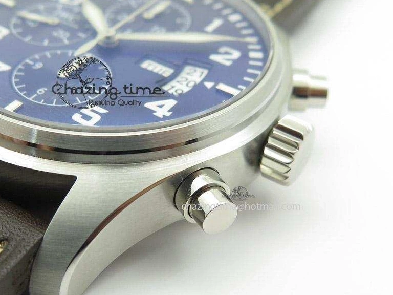 MIROTIME 0319 Pilot Chrono 377706 “Le Petit Prince” V6F Best Edition Blue Dial on Brown Leather Strap A Colorful 7387